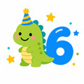 恐龍生日數字客製化短袖T恤全家福親子裝(2色)【MY012】_7