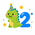 恐龍生日數字客製化短袖T恤全家福親子裝(2色)【MY012】_6
