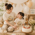 森林動物生日派對短袖T恤全家福親子裝(3色)【FM015】