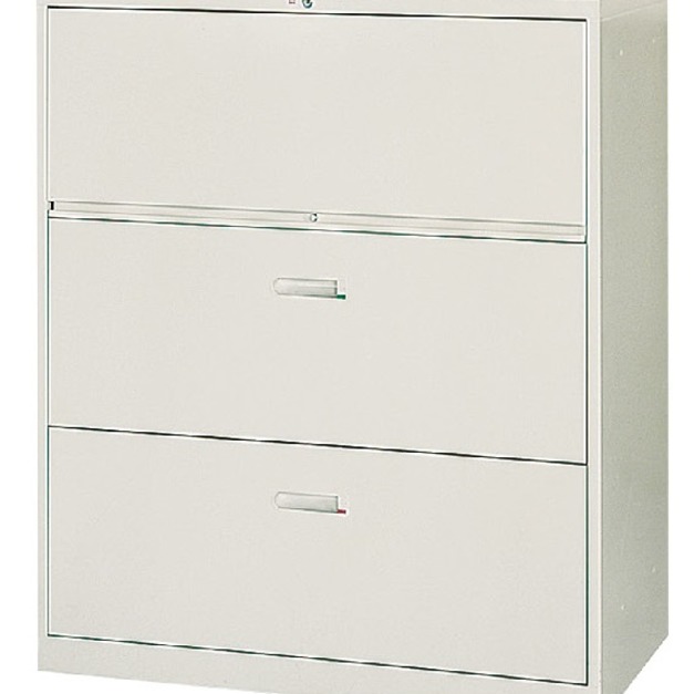 複合三層式鋼製公文櫃 X439-06