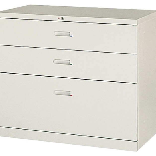 兩小一大抽屜式鋼製公文櫃 X439-03