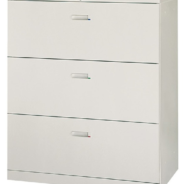 抽屜三層式鋼製公文櫃 X439-05