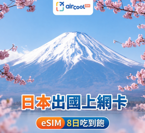 【日本eSIM】吃到飽｜8天｜KDDI/Softbank電信