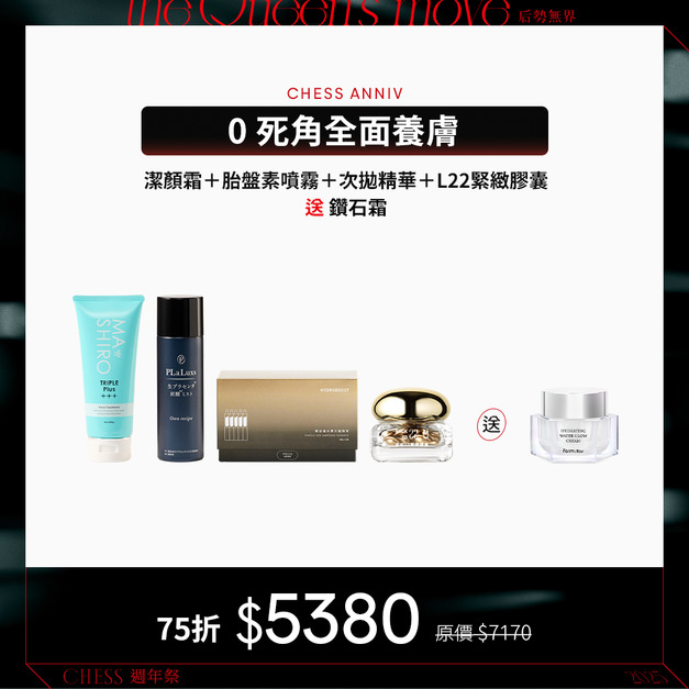 【預購】【0死角養膚大套組75折】MiiDEL潔顏霜+胎盤噴霧+次拋精華+L22膠囊油 送 鑽石霜(預計8/22陸續出貨)
