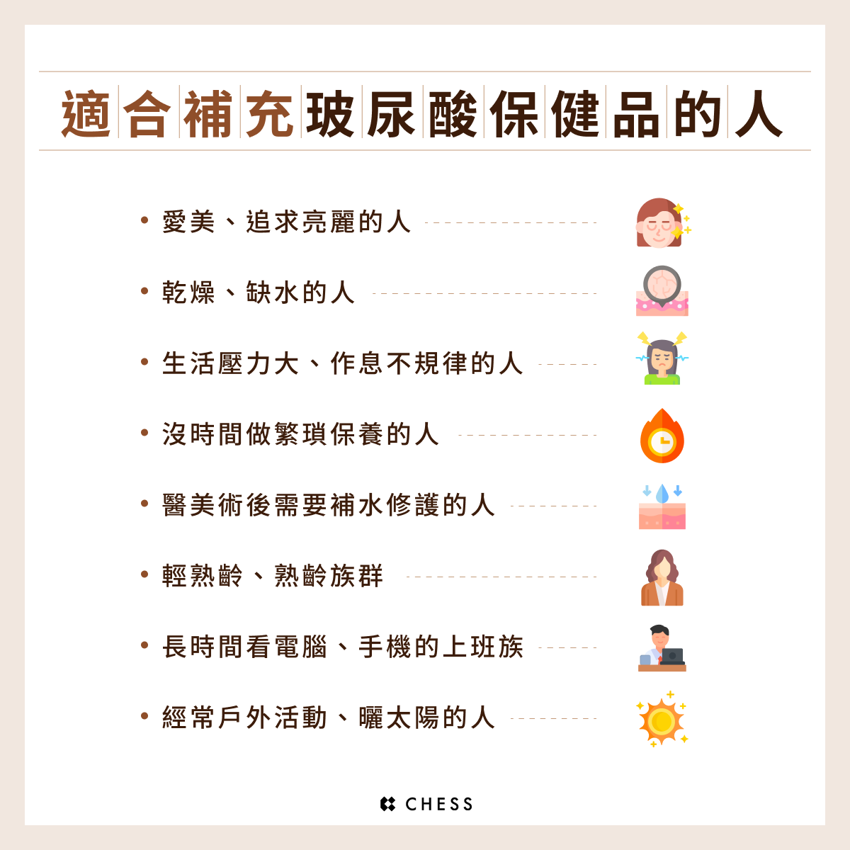 適合補充玻尿酸保健品的人