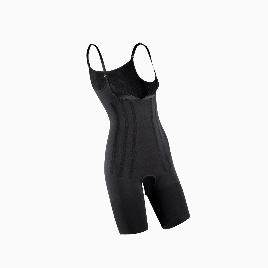 TIBI小妖褲-無痕雕塑連身四角款 (黑色)