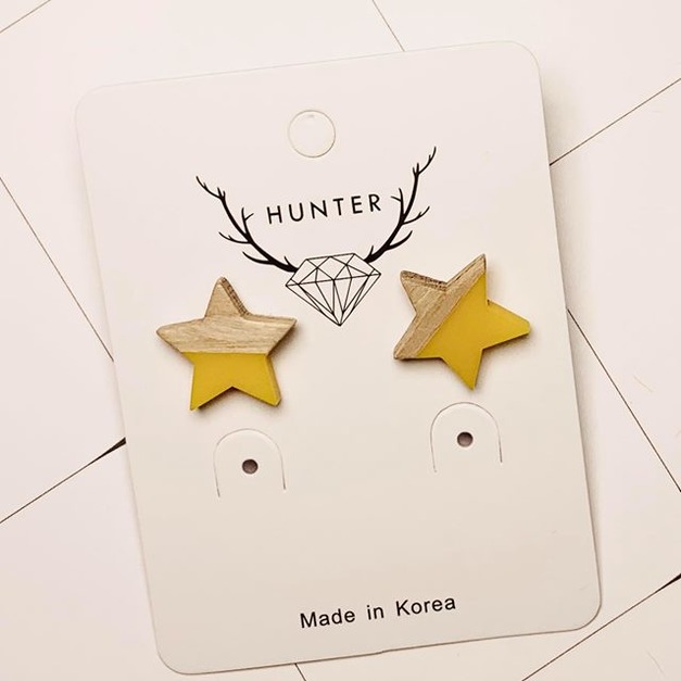 小清新木質迷你星星(黃)