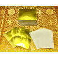 元寶山紙品~特AA級正錫箔上海金、一綑代表10億、11*15cm、摺金元寶、金條、補財運、祭祖、敬神、一綑1000張足(一綑480元)_1