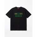 GUCCI 經典綠紅綠條紋雙G Logo 印花