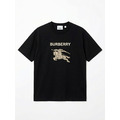 BURBERRY 經典馬標 LOGO短袖 (黑)