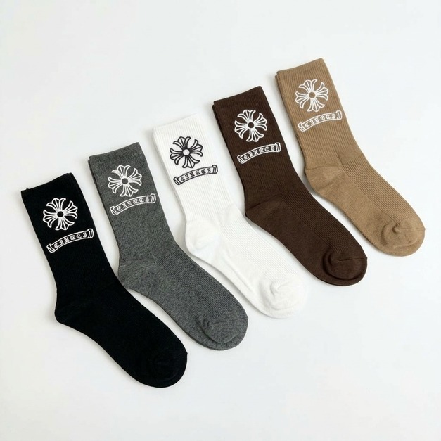 CHROME HEARTS LOGO長襪 (一盒五雙)