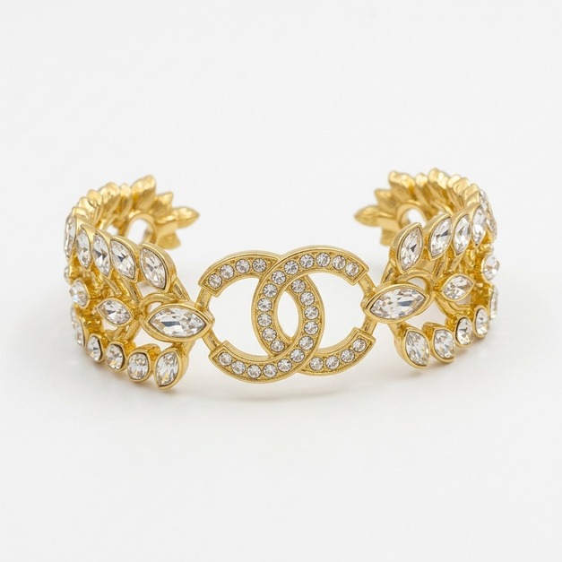 CHANEL 復古黃金麥穗手鐲