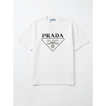PRADA 三角標字母LOGO (白)