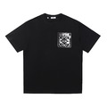 LOEWE 發泡暈染刺繡假口袋 (黑)