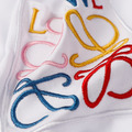 LOEWE 彩色刺繡LOGO (白)_3