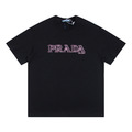 PRADA 刺繡字母 (黑)
