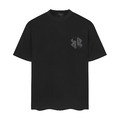 BALENCIAGA 正反雙B斜切字母 (黑)