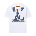 LOUIS VUITTON 牛仔洗水貼布刺繡 (白)