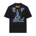 LOUIS VUITTON 牛仔洗水貼布刺繡 (黑)