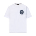 CHROME HEARTS 牛仔洗水貼布刺繡 (白)