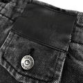 LOEWE 皮牌貼片皮帶單寧牛仔褲_7