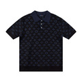 LOUIS VUITTON 滿提花經典系列針織Polo