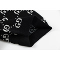 GUCCI 滿印字母提花針織衫短袖POLO (黑)_4
