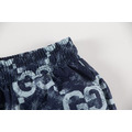 GUCCI 滿版LOGO牛仔印花短褲_2
