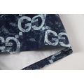 GUCCI 滿版LOGO牛仔印花短褲_5