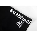 BALENCIAGA 雙邊字母LOGO短褲 (黑)_4