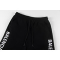 BALENCIAGA 雙邊字母LOGO短褲 (黑)_2