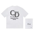 DIOR 背面大CD字母短袖 (白)