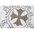 CHROME HEARTS 燙鑽馬蹄鐵十字架短袖 (黑)_3