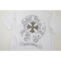 CHROME HEARTS 燙鑽馬蹄鐵十字架短袖 (黑)_2