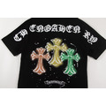 CHROME HEARTS 三色十字架短袖 (黑)_2