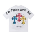 CHROME HEARTS 三色十字架短袖 (白)
