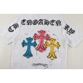 CHROME HEARTS 三色十字架短袖 (白)_2