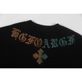 CHROME HEARTS 燙鑽胸前梵文短袖 (黑)_3