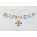 CHROME HEARTS 燙鑽胸前梵文短袖 (白)_3