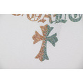 CHROME HEARTS 燙鑽胸前梵文短袖 (白)_4