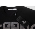 GIVENCHY 燙鑽大字母LOGO短袖 (黑)_2