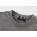 BALENCIAGA 水洗燒花LOGO短袖 (灰)_4