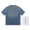 BALENCIAGA 水洗燒花LOGO短袖 (藍)_1