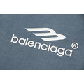 BALENCIAGA 水洗燒花LOGO短袖 (藍)_2