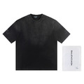 BALENCIAGA 水洗燒花LOGO短袖 (黑)