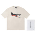 BALENCIAGA 漸變字母短袖 (米白)