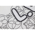 LOUIS VUITTON 方框字母刺繡老花短袖 (白)_3