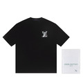 LOUIS VUITTON 大LOGO刺繡短袖 (黑)_1