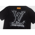 LOUIS VUITTON 大LOGO刺繡短袖 (黑)_2
