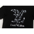 LOUIS VUITTON 油畫大LOGO短袖 (黑)_2